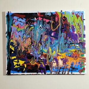 Abstract Multicolor Canvas Art